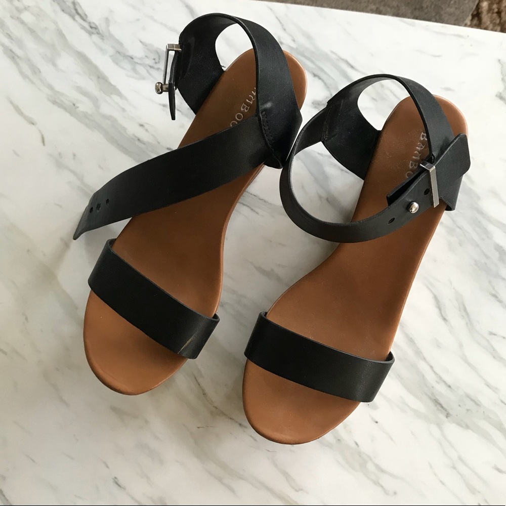 Bamboo Wedge Heel Sandal